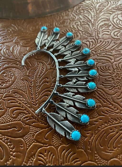 Navajo Sterling Silver Feather Cuff Earring(Right Side)