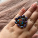 Beautiful Handmade Purple Mojave And Sterling Silver Adjustable Ring Signed Nizhoni - Culture Kraze Marketplace.com