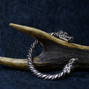925 Sterling Silver Large Wolf Bracelet - Culture Kraze Marketplace.com