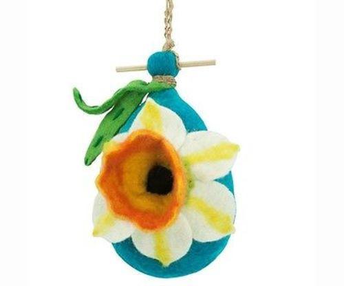 Felt Birdhouse - Daffodil - Wild Woolies - Culture Kraze Marketplace.com