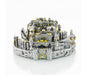 Detailed Model of Jerusalem - Silver Plated with Gold Tints - Culture Kraze Marketplace.com