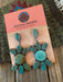 Navajo Jacqueline Silver Royston Turquoise & Sterling Silver Dangle Earrings - Culture Kraze Marketplace.com