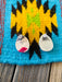 Navajo Sterling Silver & Orange Spiny Post Earrings - Culture Kraze Marketplace.com