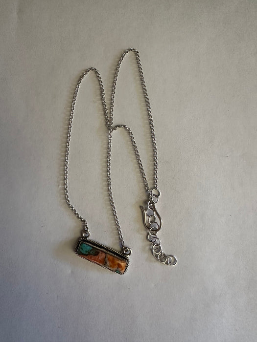 Handmade Sterling Silver & Spice Bar Necklace