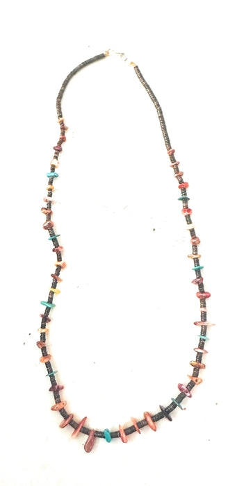 Zuni Multi Stone & Heishi Beaded Necklace