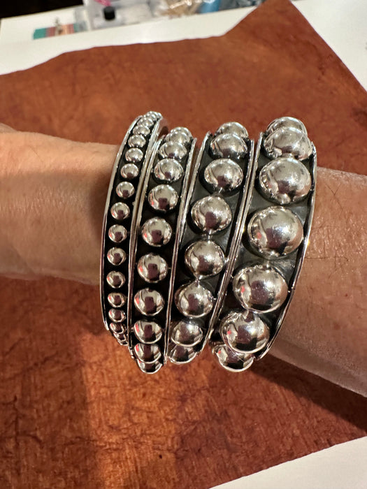 Handmade Sterling Silver Serenity Sphere Bracelets