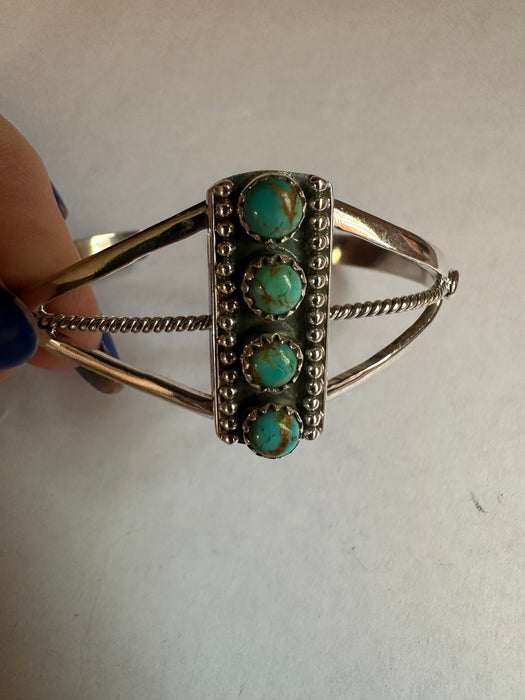 Handmade Sterling Silver & Turquoise Cuff Bracelet