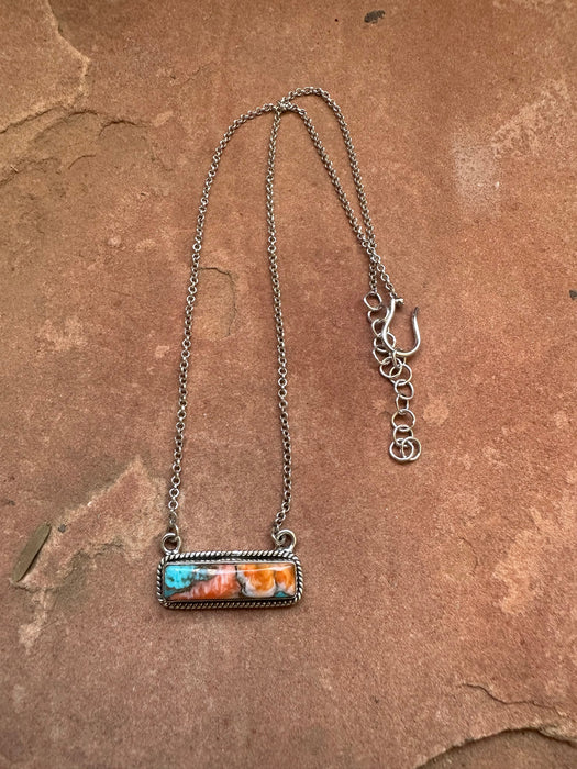 Handmade Sterling Silver & Spice Bar Necklace