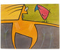 Rectangular Hand Painted Wood Placemat - Pose by Kakadu Art - Culture Kraze Marketplace.com