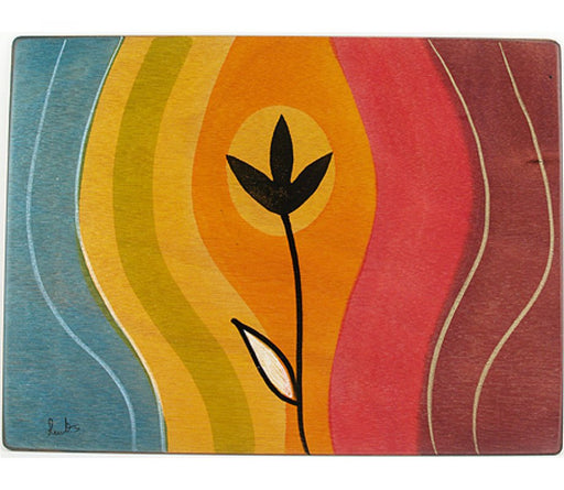 Rectangular Wood Hand Painted Placemat, Sunset by Kakadu Art - Culture Kraze Marketplace.com
