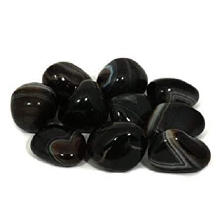 Black Banded Agate Tumblestone Only