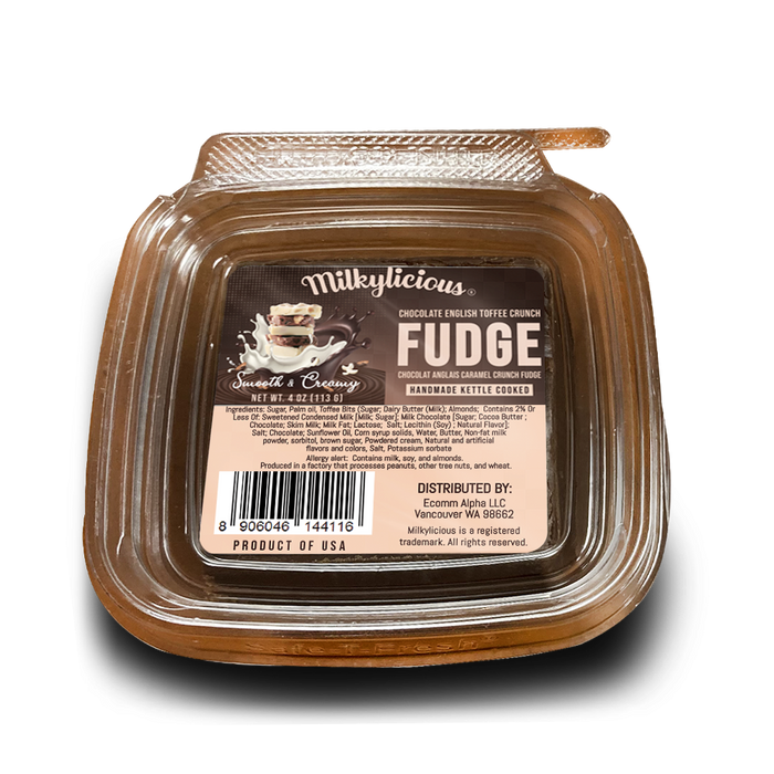Handmade Kettle Cooked Smooth Creamy 4oz (113gm) Fudge Slices-5