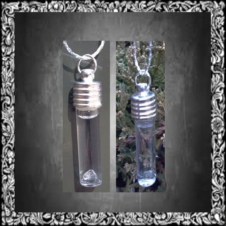 Chalice Well Water Pendant & Herkimer Diamond