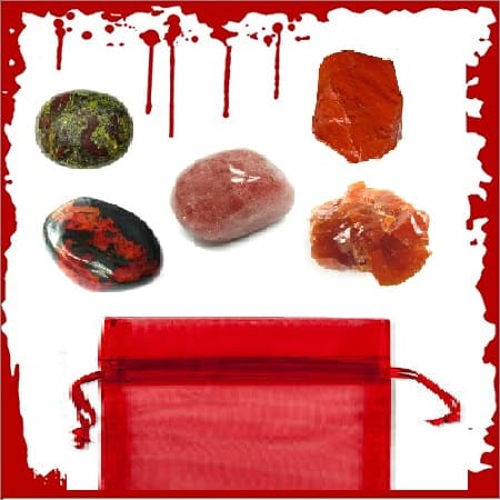 Blood Moon Crystal Pouch