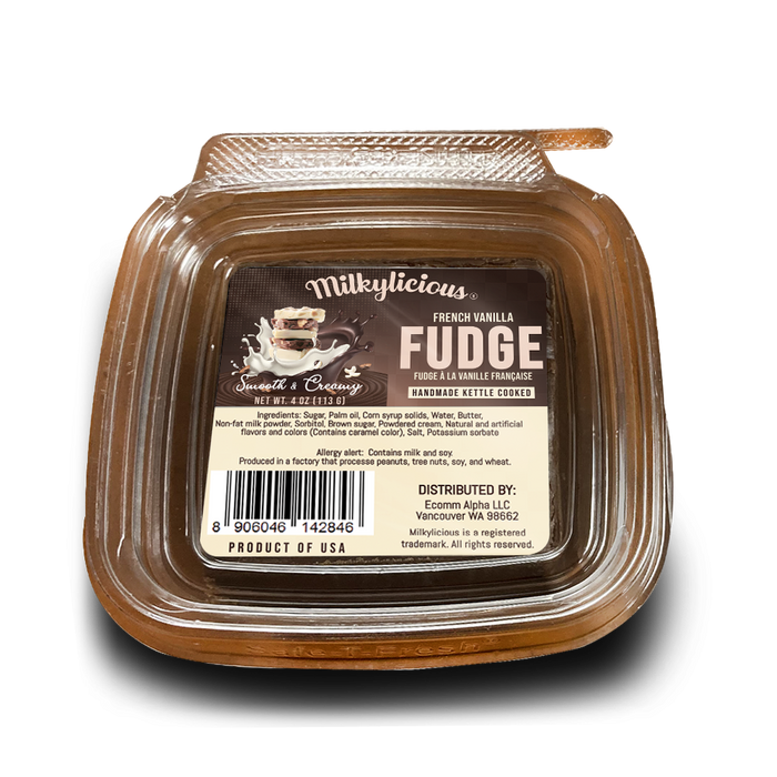 Handmade Kettle Cooked Smooth Creamy 4oz (113gm) Fudge Slices-13