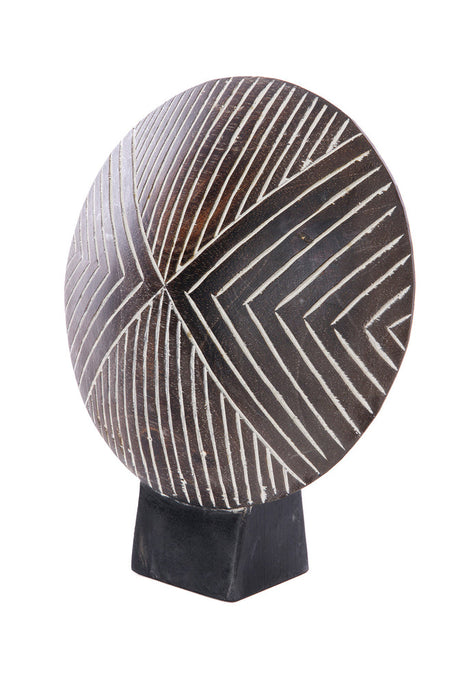 West African Wooden Shield Sculpture - Arrow - Culture Kraze Marketplace.com