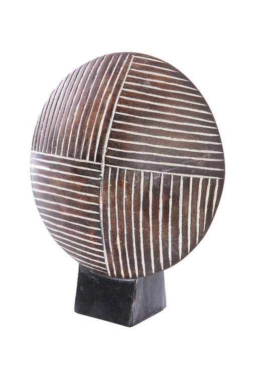 West African Wooden Shield Sculpture - Quadrant - Culture Kraze Marketplace.com