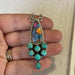 Handmade Turquoise, Pink Dream & Sterling Silver Necklace Signed Nizhoni - Culture Kraze Marketplace.com