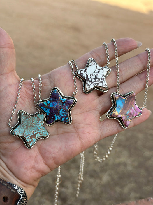 Handmade Sterling Silver Star Necklaces