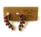 Handmade Coral And Sterling Silver Five Stone Earrings - Culture Kraze Marketplace.com