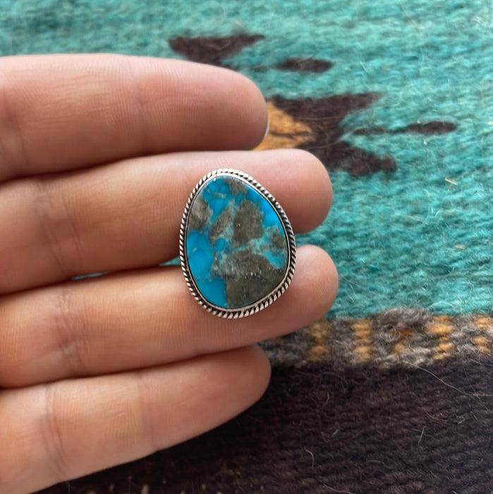 “The Randi” Navajo Sterling Silver & Turquoise Ring - Culture Kraze Marketplace.com