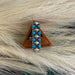 Navajo Turquoise Sterling Silver Adjustable Ring Signed Russell Sam - Culture Kraze Marketplace.com
