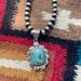 Handmade Sterling Silver & Number 8 Turquoise Pendant Signed Nizhoni - Culture Kraze Marketplace.com