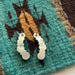 Navajo Pink Conch and Sterling Silver Ear Crawler Earrings Signed - Culture Kraze Marketplace.com