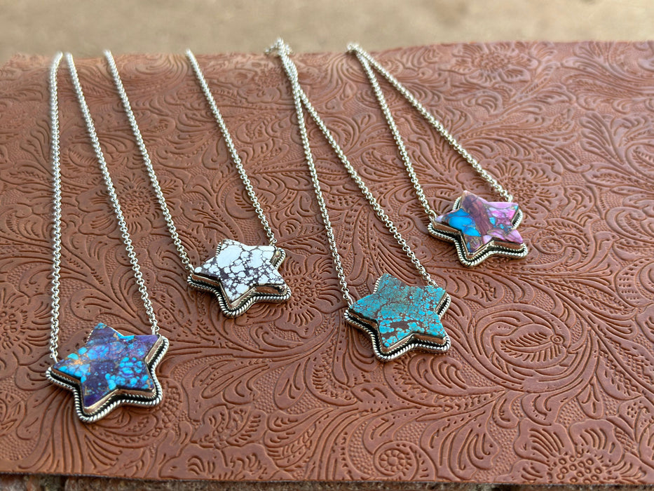 Handmade Sterling Silver Star Necklaces