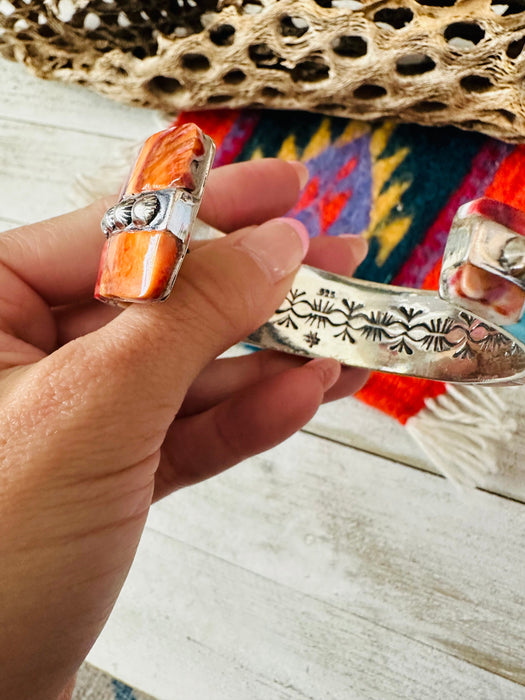 Navajo Multi Stone & Sterling Silver Inlay Cuff Bracelet