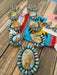 Stunning Navajo Sterling Silver & Royston Turquoise Necklace Set by Betty Yellowhorse - Culture Kraze Marketplace.com