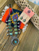 Navajo Sonoran Gold Turquoise & Sterling Silver Squash Blossom Necklace Set - Culture Kraze Marketplace.com
