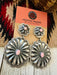 Navajo Queen Pink Conch & Sterling Silver Concho Dangle Earrings - Culture Kraze Marketplace.com