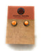 Navajo Sterling Silver & Orange Spiny Stud Earrings - Culture Kraze Marketplace.com