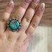 Handmade Sterling Silver & Turquoise Adjustable Ring Signed Nizhoni - Culture Kraze Marketplace.com