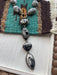 Navajo Sterling Silver White Buffalo Drop Necklace Signed - Culture Kraze Marketplace.com