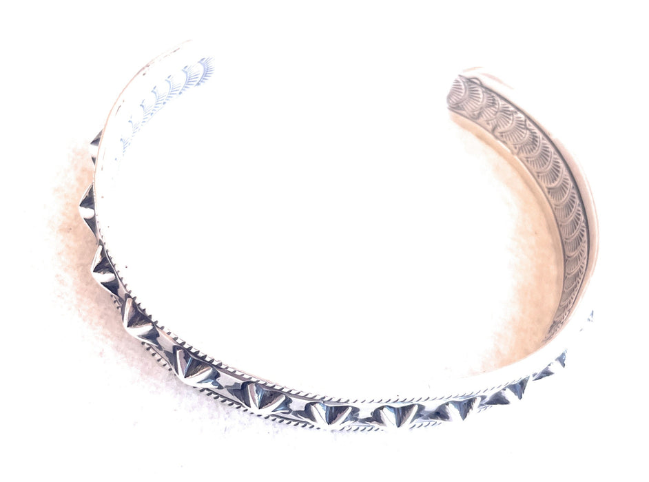 “The Star Cuff” Navajo Sterling Silver Adjustable Star Cuff Bracelet