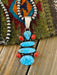 Navajo Sterling Silver, Turquoise & Coral Beaded Necklace - Culture Kraze Marketplace.com