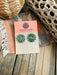 Zuni Sterling Silver & Green Turquoise Needlepoint Cluster Earrings - Culture Kraze Marketplace.com