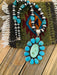 Navajo Sterling Silver & Turquoise Cluster Beaded Necklace - Culture Kraze Marketplace.com