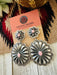 Navajo Queen Pink Conch & Sterling Silver Concho Dangle Earrings - Culture Kraze Marketplace.com