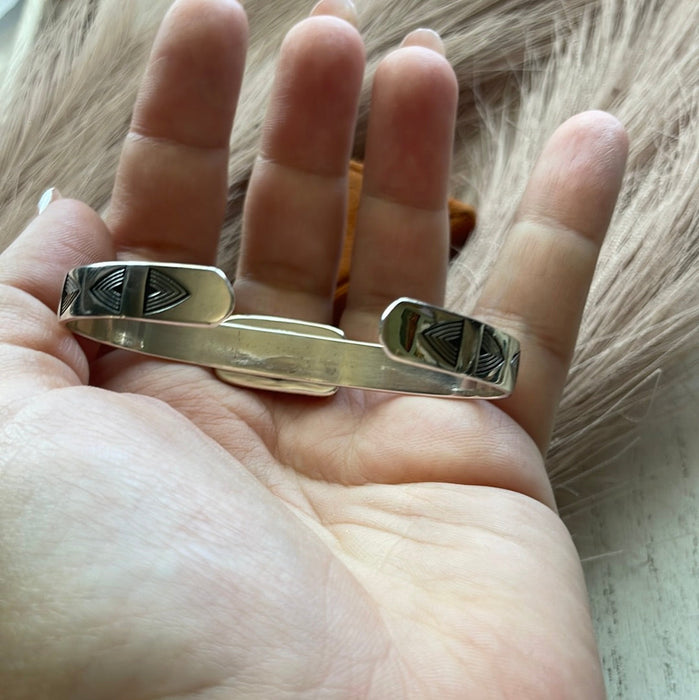 Handmade Sterling Silver & Purple Dream Adjustable Cuff Bracelet