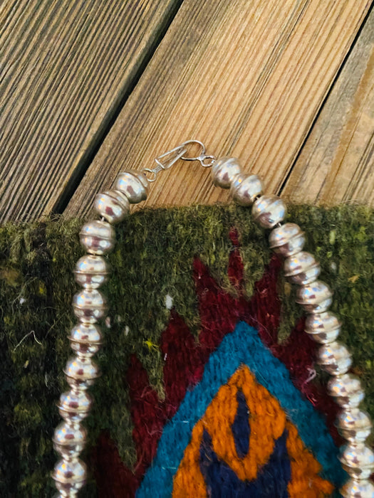 Navajo Sterling Silver Beaded Blossom Necklace - Culture Kraze Marketplace.com