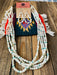 Santo Domingo Mother of Pearl, Turquoise & Heishi Beaded Necklace Set - Culture Kraze Marketplace.com