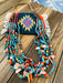 Santo Domingo Multi Stone & Heishi Six Strand Beaded Necklace - Culture Kraze Marketplace.com