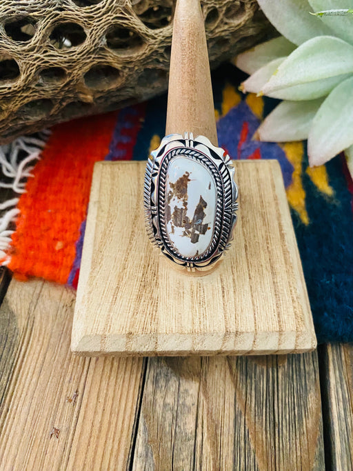 Navajo Dry Creek Turquoise & Sterling Silver Ring Size 9 - Culture Kraze Marketplace.com