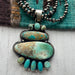 Beautiful Navajo Sterling Silver Turquoise Necklace Signed Sheila Becenti - Culture Kraze Marketplace.com