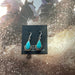 Beautiful Navajo Sterling Silver Turquoise Tear Drop Dangle Earrings - Culture Kraze Marketplace.com