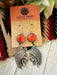 Navajo Spiny & Sterling Silver Indian Head Dangle Earrings - Culture Kraze Marketplace.com