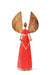 10" Red Sisal Angel of Love Holiday Sculpture - Culture Kraze Marketplace.com